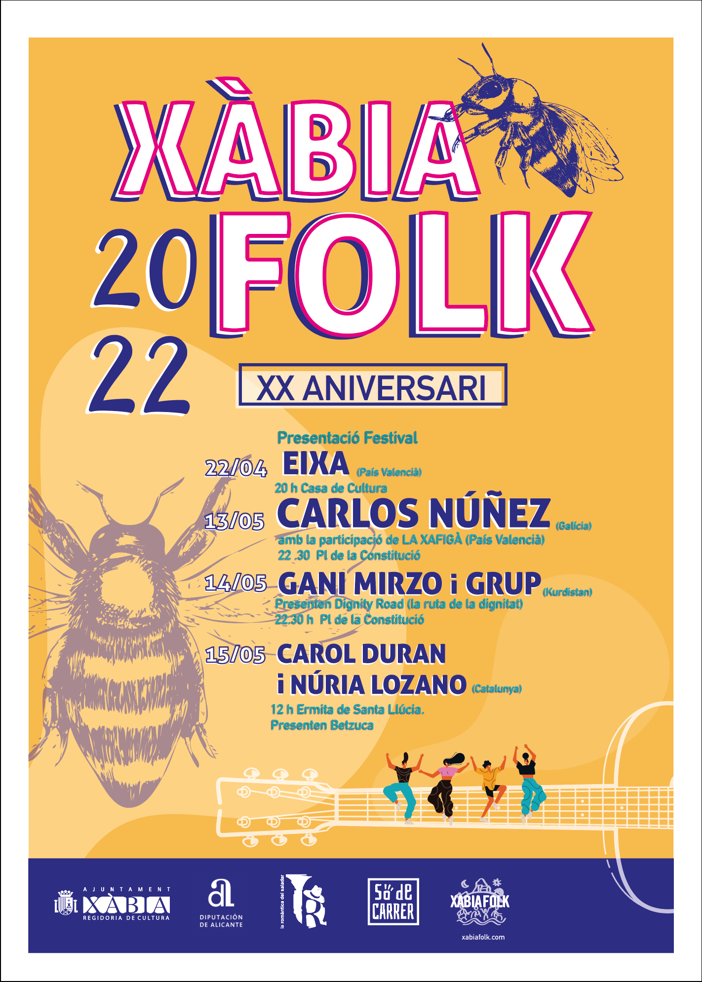 Cartel de Xàbia Folk 2022