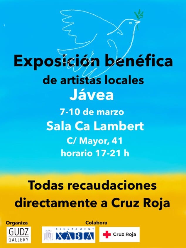 Imagen: Exposición benéfica en Xàbia para Ucrania