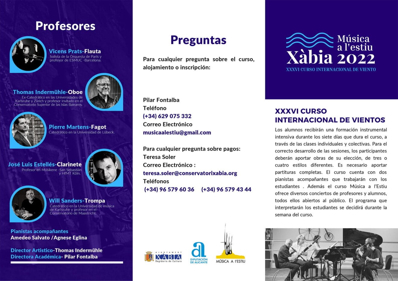 Información sobre el curso 'Música a l'Estiu'