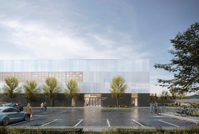 Imagen: Diseño del exterior del futuro pabellón de deportes de Xàbia