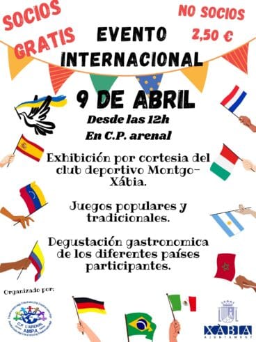 Cartel del evento internacional del Colegio Arenal