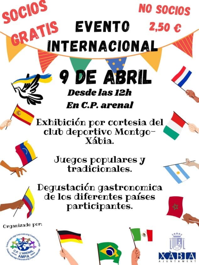 Imagen: Cartel del evento internacional del Colegio Arenal