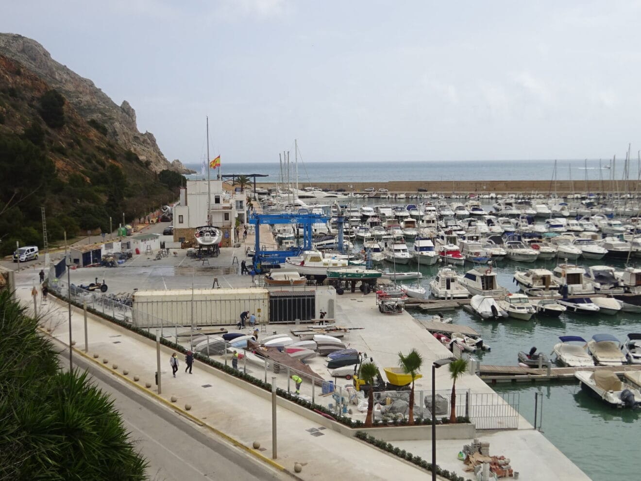 El CN Jávea sin el edificio de la antigua Escuela de Vela