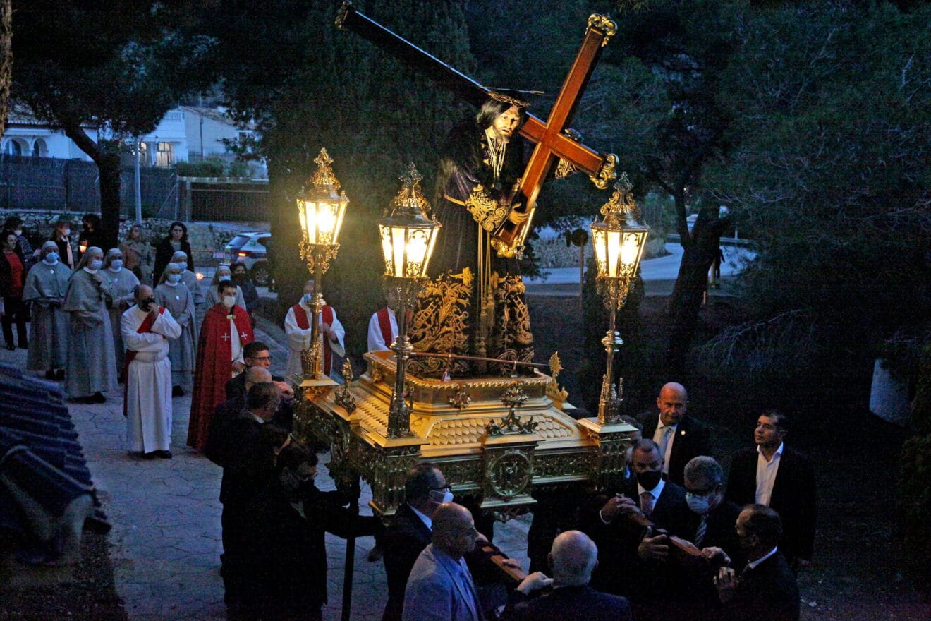 Imagen de Jesús Nazareno en la procesión