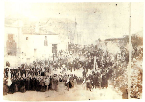 Procesión de bajada del Nazareno a finales del siglo XIX. Foto AMX