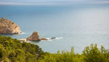 Vistas del mediterráneo desde uno de sus miradores