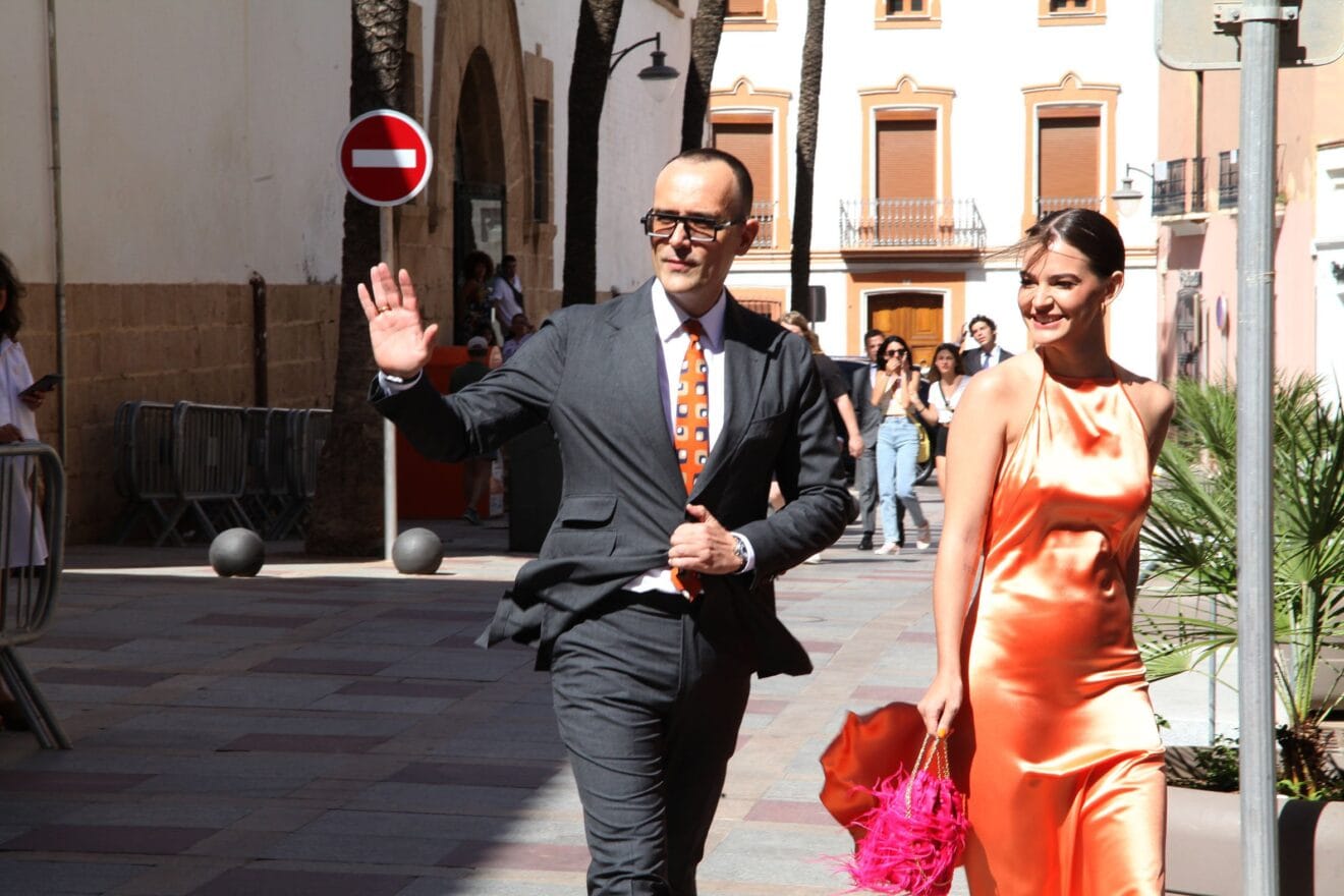 Risto Mejide y Laura Escanes en la boda de la influencer Marta Lozano y Lorenzo Remohi en Xàbia
