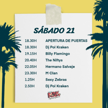 Calendario de conciertos del Montgorock sábado 21 de mayo de 2022