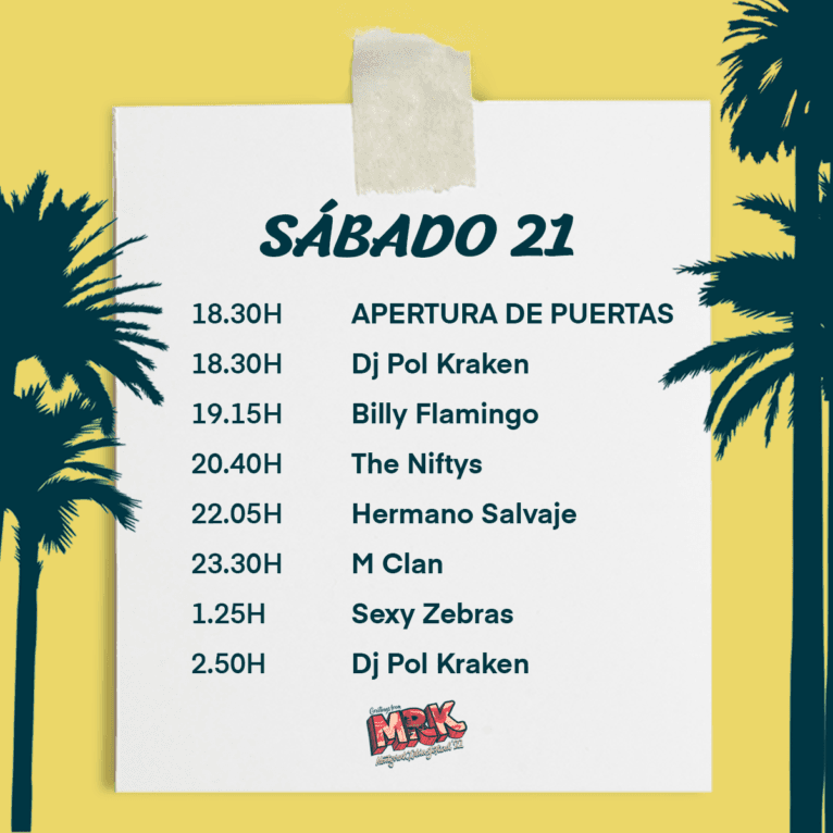 Calendario de conciertos del Montgorock sábado 21 de mayo de 2022