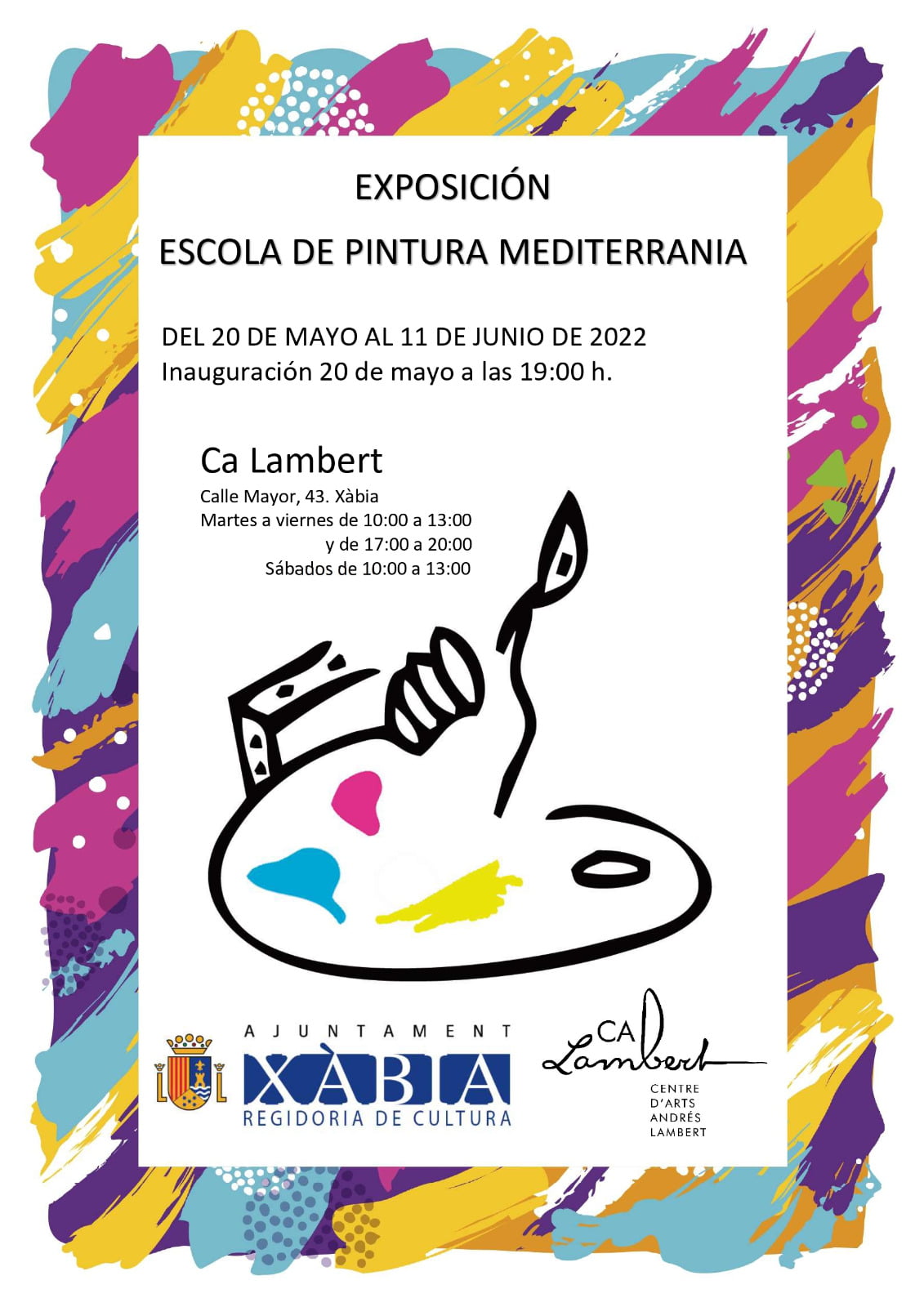 Cartel de la exposición de la Escuela de Pintura Mediterránea 2022