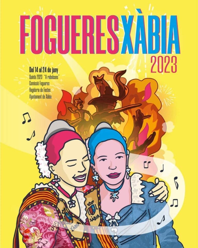 Cartel Fogueres Sant Joan Xàbia 2023
