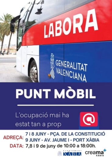 Cartell Bus Labora Xàbia