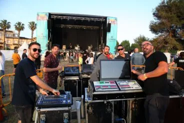 Equipo técnico de la 9ª edición del Montgorock Xàbia Festival