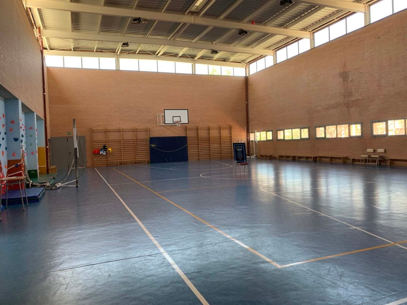 Gimnasio con rocódromo