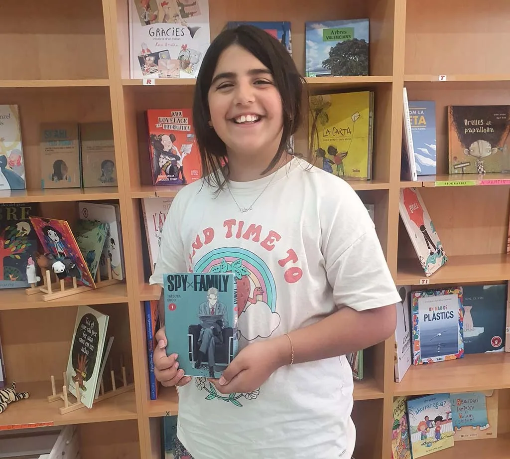 La alumna Vera Vidal con su lectura