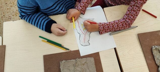 Imagen: Pintando las curvas de nivel geológicas
