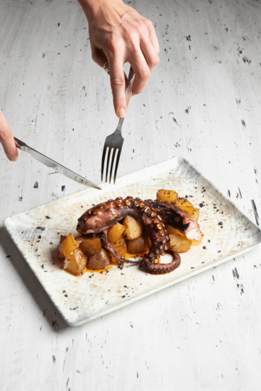 Pulpo fresco en Restaurant Noguera