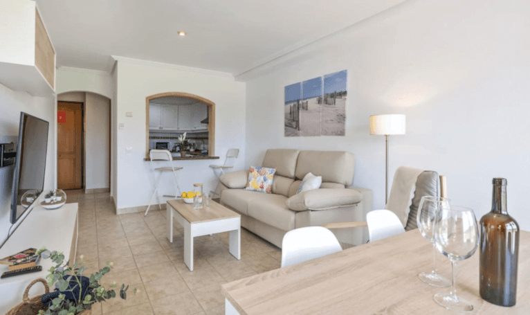 Salón-comedor del apartamento en alquiler en Jávea