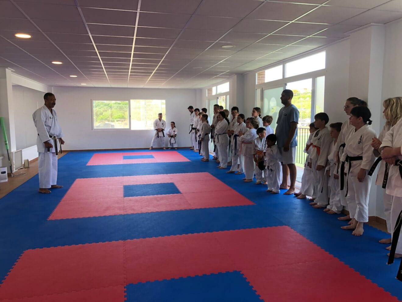 Sesión de entrenamiento de Club Karate Washinkai