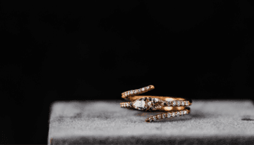 Anillo en oro rosa 18 kilates con brillantes  – Joyeros Montenegro