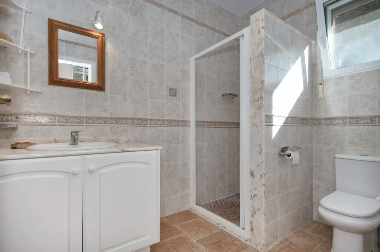 Bathroom equipped with shower
