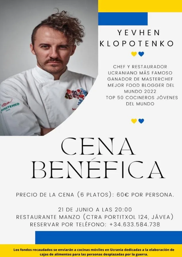 Imagen: Cena benéfica por Ucrania en Restaurante Manzo