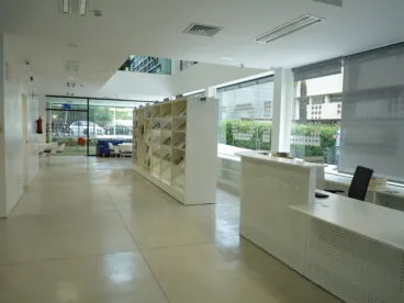 Primera planta y entrada a la Biblioteca de Duanes. Foto AMX