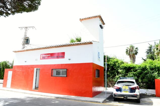 Imagen: Retén auxiliar de Bomberos en Xàbia
