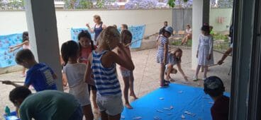 Taller de pesca entre los alumnos del CP L’Arenal
