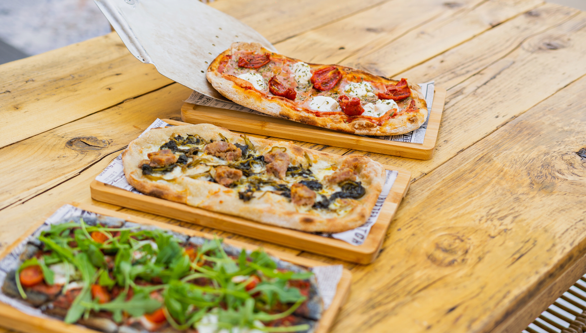 3 tipos de masa de pizza en DOA