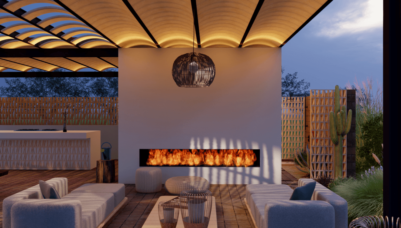Chimenea pensada para el invierno - QB arquitectos