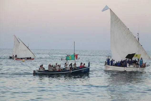Imagen: Desembarco del bando moro de la fiestas de Moros i Cristians Xàbia