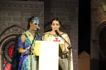Presentadoras del acto de Moros i Cristians Xàbia 2022