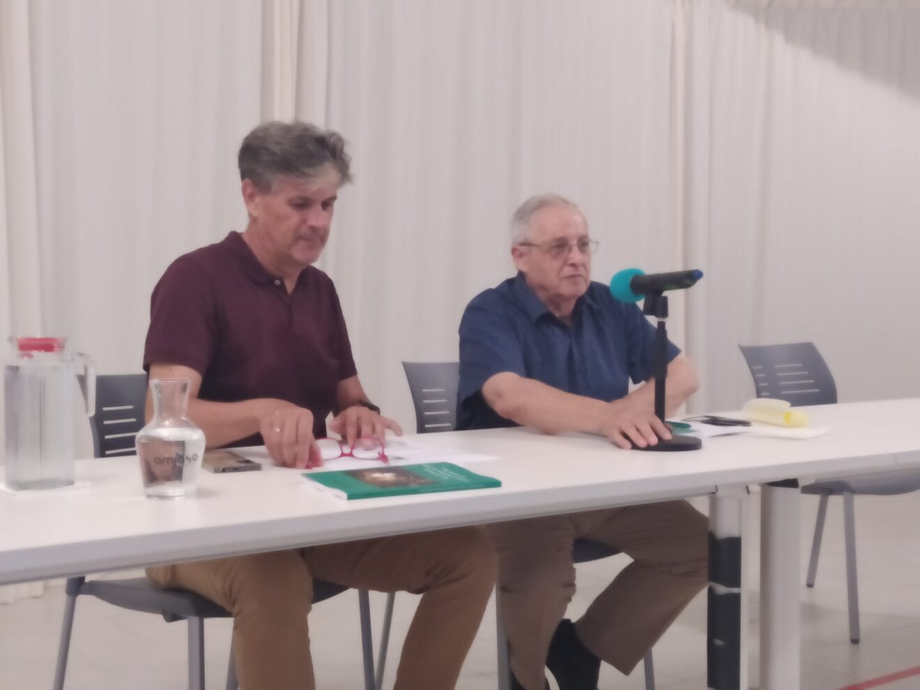 Juan Codina y Javier Calvo en la presentación del libro