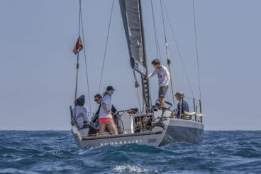 Embarcación Aquarelle durante la regata