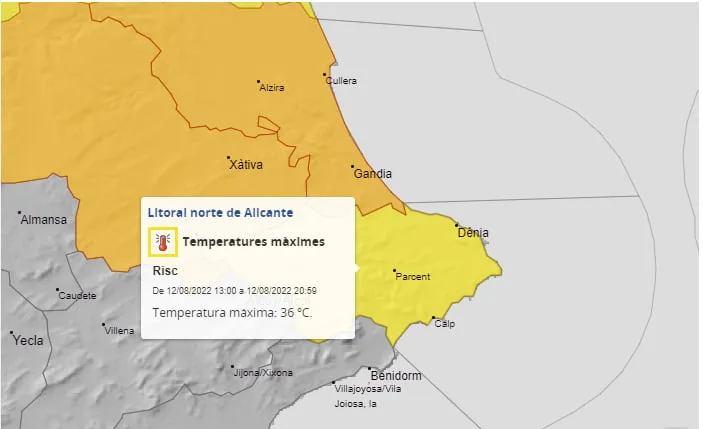 Ola de calor para el viernes 12