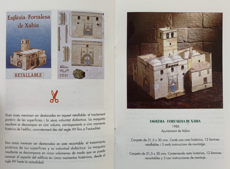 Publicación recortable Iglesia de Xàbia