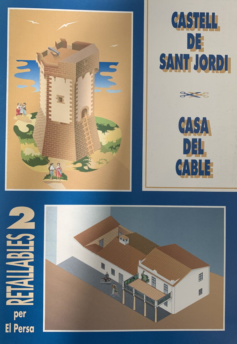 Publicación recortables de Xàbia-Castillo Sant Jordi y Casa del Cable