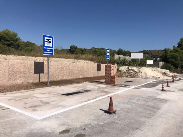 Imagen: Punto de servicio para autocaravanas en Xàbia