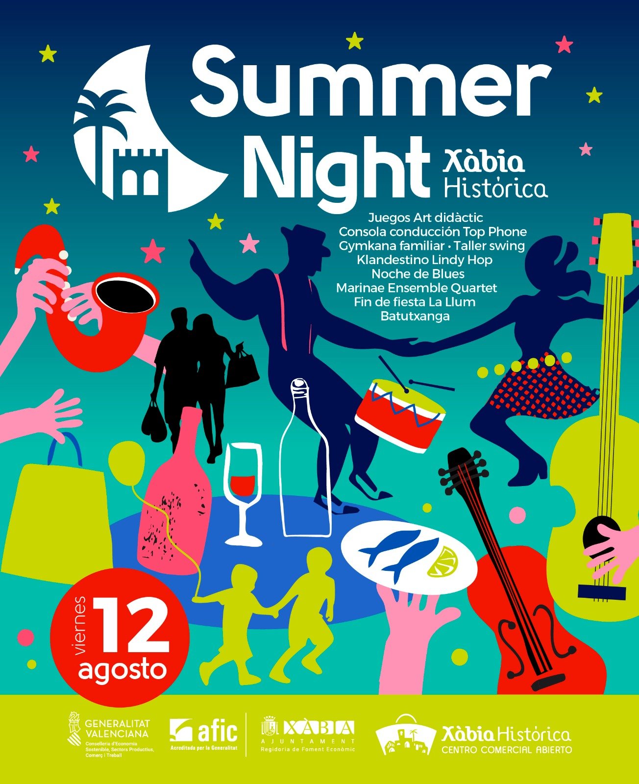 Cartel de la segunda Summer Night de Xàbia Histórica