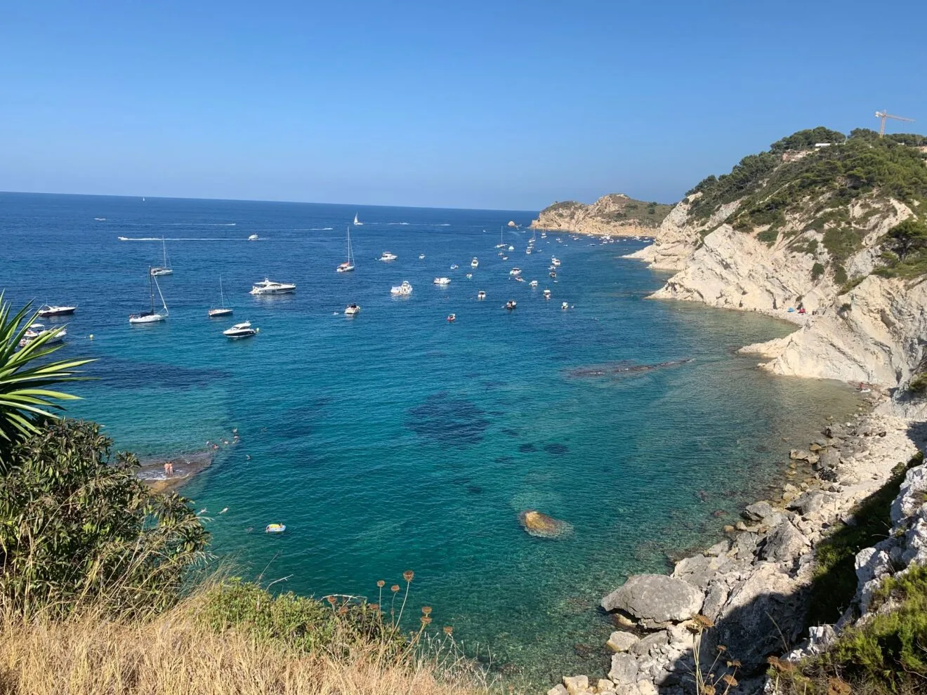 Vistas de la parte Sur del Mirador Les Caletes de Xàbia