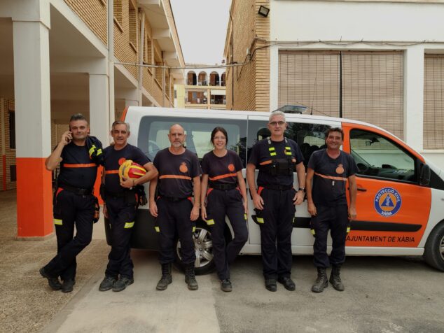 Imagen: Voluntarios de Protección Civil Xàbia