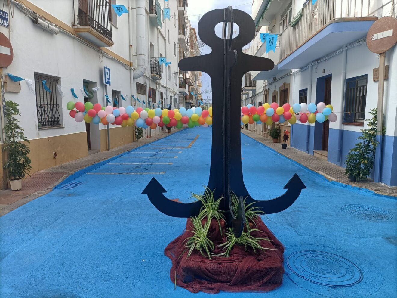 Ancla decorativa en la Calle Triana