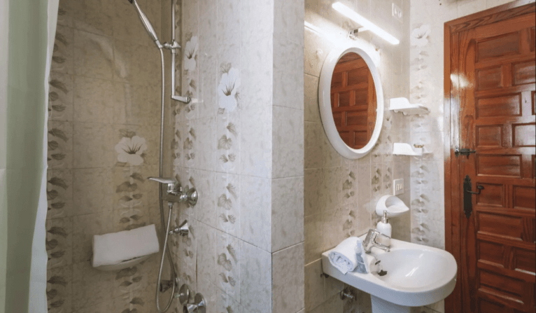 Baño equipado con ducha