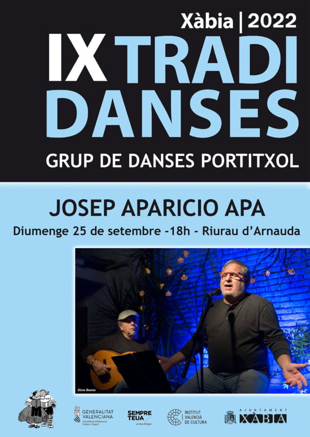 Imagen: Cartel de la actuación de Josep Aparicio en el IX Tradidanses