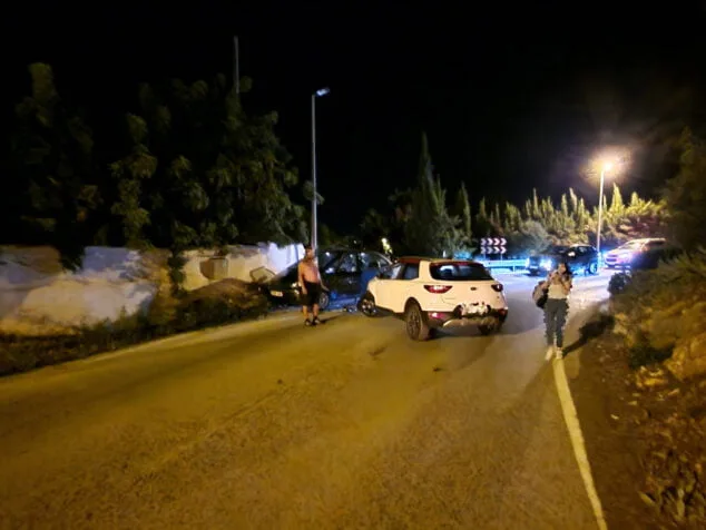 Imagen: Colisión en la carretera de las planas