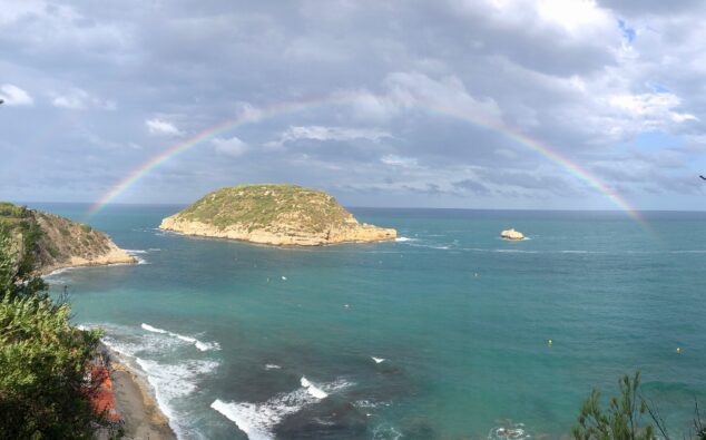 Imagen: Completo arcoíris en Illa del Portitxol