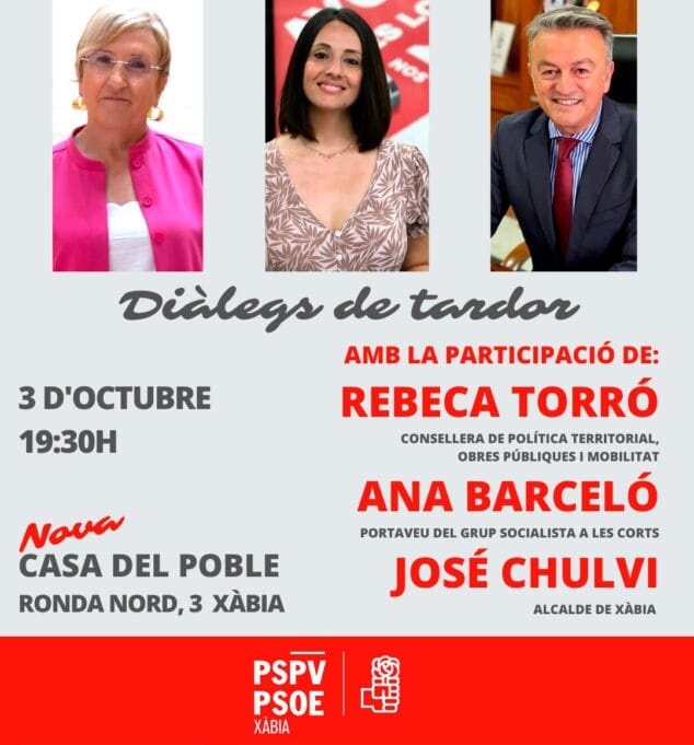 Imagen: Encuentro participativo del PSOE Xàbia