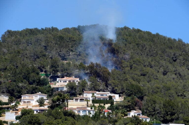 Incendio en la zona El Rafalet en 2015