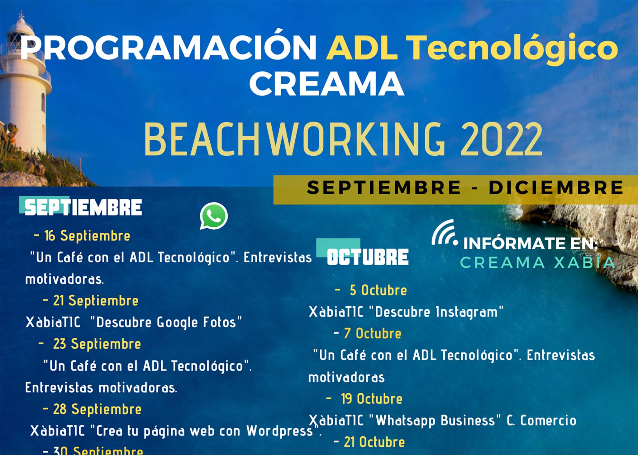 Programación ADL Tecnológico de final del 2022 en Xàbia